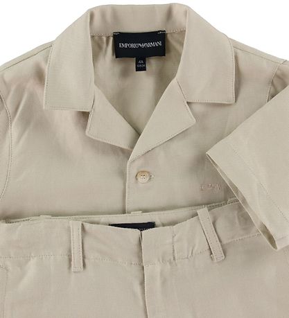 Emporio Armani Set - Hemd/Shorts - Beige