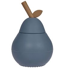 Tasse av. Paille OYOY - Ampoule - Silicone - Bleu Tasse av. Paille OYOY - Ampoule - Silicone - Bleu