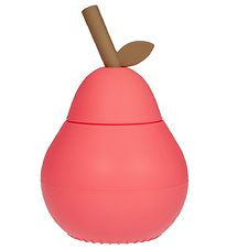 Tasse av. Paille OYOY - Ampoule - Silicone - Cherry Red Tasse av. Paille OYOY - Ampoule - Silicone - Cherry Red