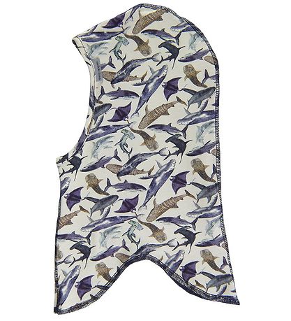 Mikk-Line Balaclava - 2-layer - Metal w. Whales Mikk-Line Balaclava - 2-layer - Metal w. Whales