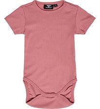 Hummel Romper s/s - hmlRene - Rib - Mesa Rose Hummel Romper s/s - hmlRene - Rib - Mesa Rose