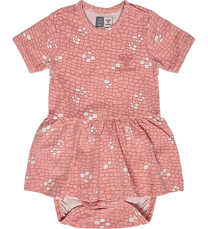 Hummel Bodysuit w. Skirt s/s - hmlZanzi - Pink