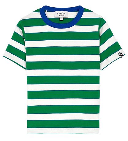 Finger In The Nose T-shirt - Sailor - Green Stripes Finger In The Nose T-shirt - Sailor - Green Stripes