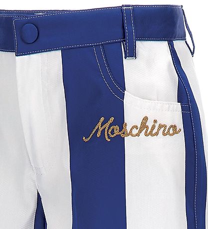 Moschino Shorts - Blauw/Wit Gestreept