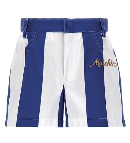 Moschino Shorts - Blauw/Wit Gestreept