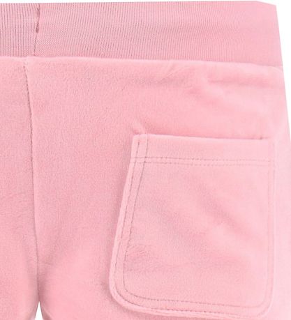 Juicy Couture 반바지 - 벨루어 - 핑크 넥타
