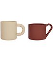 OYOY Cups - 2-Pack - Nomu - Silicone - Vanilla/Nutmeg OYOY Cups - 2-Pack - Nomu - Silicone - Vanilla/Nutmeg