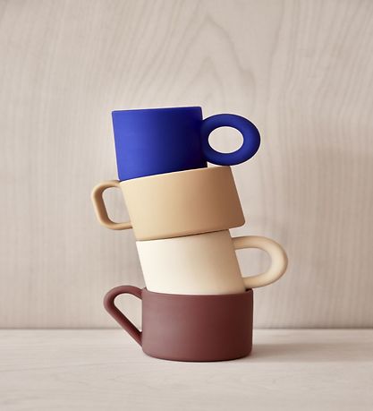 Tasses OYOY - 2 Pack - Nomu - Silicone - Vanilla/Noix de muscade Tasses OYOY - 2 Pack - Nomu - Silicone - Vanilla/Noix de muscade