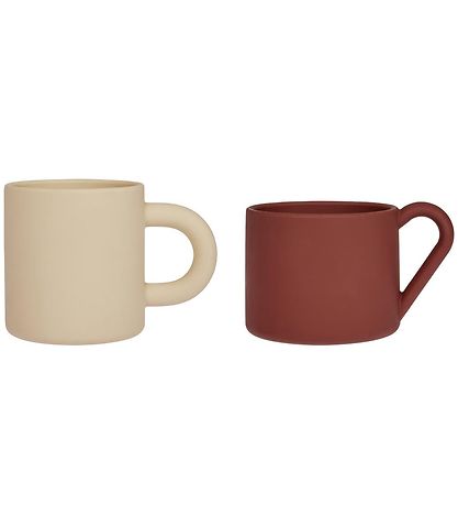 Tasses OYOY - 2 Pack - Nomu - Silicone - Vanilla/Noix de muscade Tasses OYOY - 2 Pack - Nomu - Silicone - Vanilla/Noix de muscade