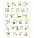 Vissevasse Poster - 50x70 - Alphabet Blue English Vissevasse Poster - 50x70 - Alphabet Blue English