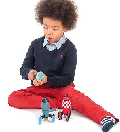 Tender Leaf Wooden Toy - Rocket set - 21 Parts Tender Leaf Wooden Toy - Rocket set - 21 Parts