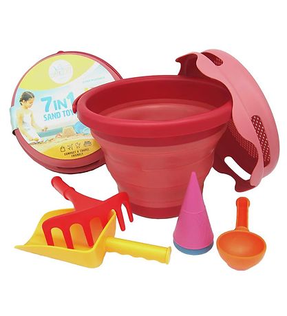 Compact Toys Strandset - 7 Onderdelen - Rood Compact Toys Strandset - 7 Onderdelen - Rood