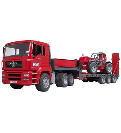 Bruder Truck - MAN TGA w. Manitou Telescopic handler - 02774