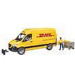 Bruder Car - Mercedes Benz DHL Van w. Figure - 02671 Bruder Car - Mercedes Benz DHL Van w. Figure - 02671