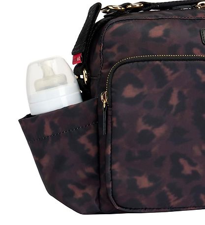 Storksak Barnevognsbag - Black/Leopard Storksak Barnevognsbag - Black/Leopard
