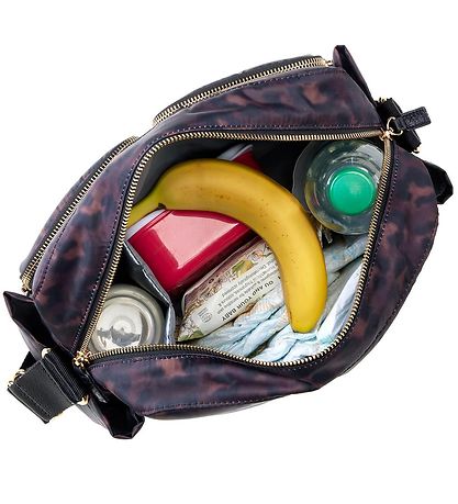 Storksak Barnevognsbag - Black/Leopard Storksak Barnevognsbag - Black/Leopard