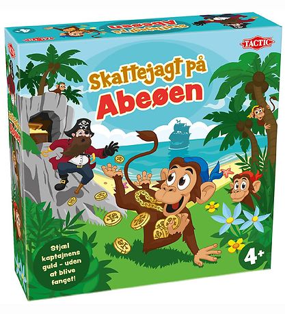TACTIC Brettspiel - Schatzsuche auf der Affeninsel - Dänisch