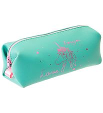 Rosajou Makeup Bag - 19x9 cm - Green w. Unicorn Rosajou Makeup Bag - 19x9 cm - Green w. Unicorn