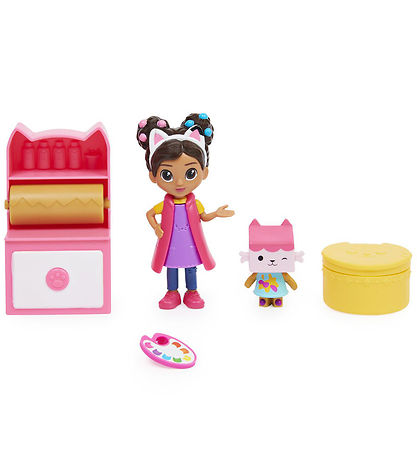 Gabby's Dollhouse Set - 5 Delar - Gabbys Art Studio
