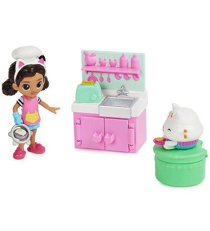 Gabby's Dollhouse Set - 4 Onderdelen - Gabby's lunch en smak Gabby's Dollhouse Set - 4 Onderdelen - Gabby's lunch en smak