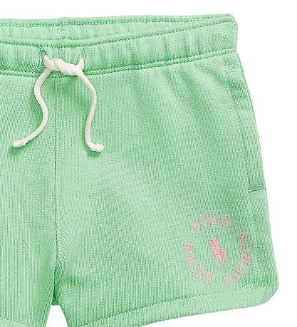 Polo Ralph Lauren Stuttbuxur - Longwood - Ljósgrænt M. Bleikt