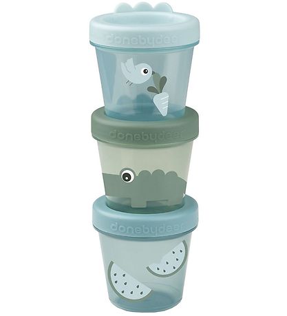 Récipient alimentaire Done by Deer - 3 Pack - Croco Green Récipient alimentaire Done by Deer - 3 Pack - Croco Green