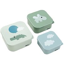 Done by Deer Snackbox - Happy Clouds - 3-Pack - Green