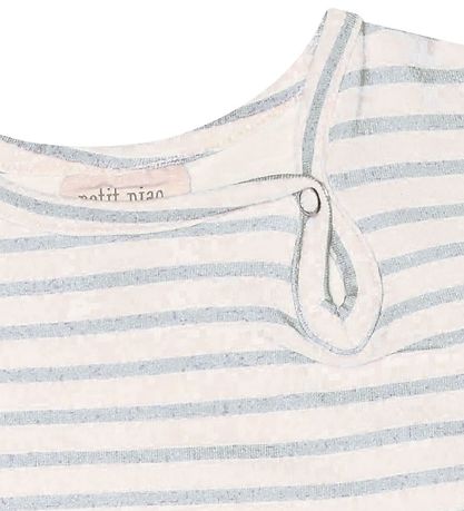 Petit Piao Bodysuit s/s - Printed - Pearl Blue/Offwhite Petit Piao Bodysuit s/s - Printed - Pearl Blue/Offwhite