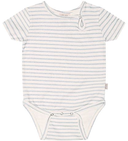 Petit Piao Bodysuit s/s - Printed - Pearl Blue/Offwhite Petit Piao Bodysuit s/s - Printed - Pearl Blue/Offwhite