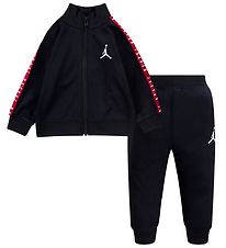 Survêtement Jordan - Gilet/Pantalon de Jogging - Noir av. Rouge