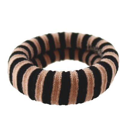 By Stær Elastische Haarband - 3-pack - Ea - Gestreept Zwart/Roze By Stær Elastische Haarband - 3-pack - Ea - Gestreept Zwart/Roze