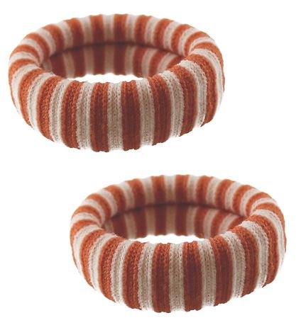 By Stær Elastic Hair Bands - 3-Pack - Ea - Striped Burnt Orange/