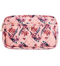 Fan Palm Toiletry Bag - Large - Quilted Velvet - Flawless Rose Fan Palm Toiletry Bag - Large - Quilted Velvet - Flawless Rose