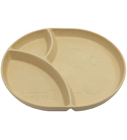 Sebra Plate - Bioplastic - 3 Rooms - Mums - Wheat Yellow Sebra Plate - Bioplastic - 3 Rooms - Mums - Wheat Yellow