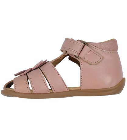 Pom Pom Sandals - Starters Flower Velcro - Rose Pom Pom Sandals - Starters Flower Velcro - Rose
