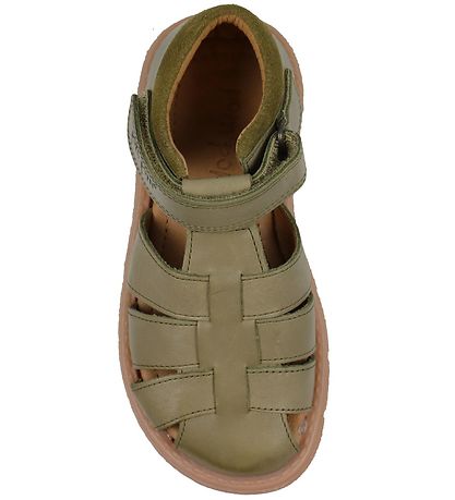 Pom Pom Sandals - Sporty Velcro - Dusty Olive Pom Pom Sandals - Sporty Velcro - Dusty Olive
