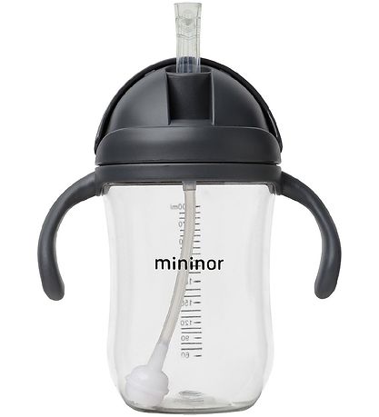 Mininor Cup w. Straws - Tritan - 330 mL - Black Raven Mininor Cup w. Straws - Tritan - 330 mL - Black Raven