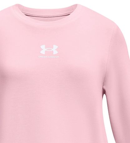 Under Armour Sweatshirt - River Terry Crew - Pink Under Armour Sweatshirt - River Terry Crew - Pink