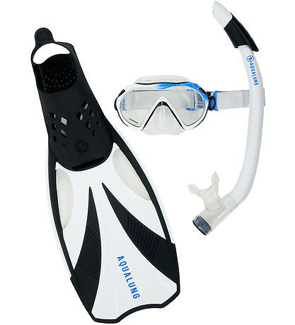 Aqua Lung Snorkeling Set - Adult - Compass - Black/White Aqua Lung Snorkeling Set - Adult - Compass - Black/White