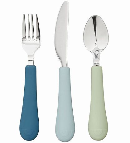 Cam Cam Cutlery - Silicone - Rainbow - Ocean Mix Cam Cam Cutlery - Silicone - Rainbow - Ocean Mix