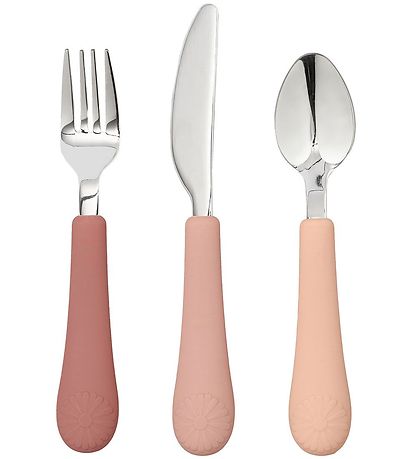 Cam Cam Cutlery - Silicone - Flower - Rose Mix Cam Cam Cutlery - Silicone - Flower - Rose Mix