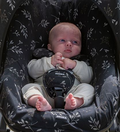 Dooky Seat cover For Car Seat - 0+ - Romantic Leaves - Black
