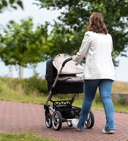 Dooky Pram Sun Shade - Universal - UV50+ - Romantic Leaves Beige