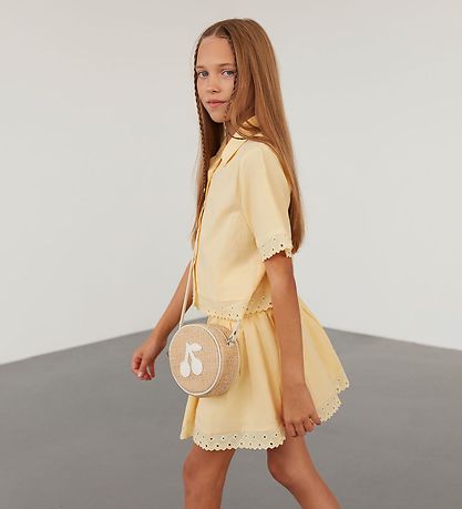 Sofie Schnoor Stelpur Skyrta - Light Yellow