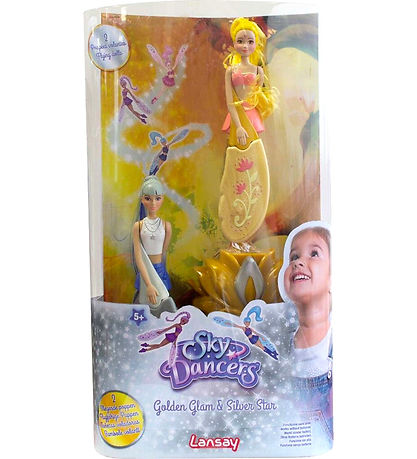 Sky Dancers Tvilling Dockor - 16 cm - 2-pack