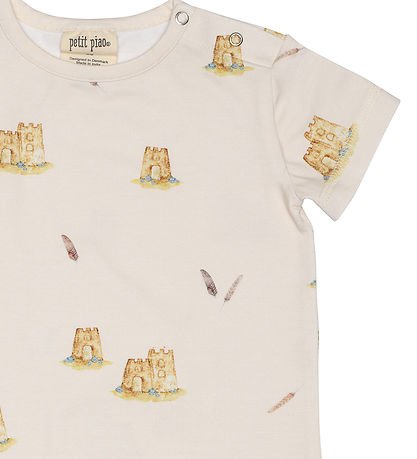 Petit Piao Summer Romper - Printed - Castle Petit Piao Summer Romper - Printed - Castle