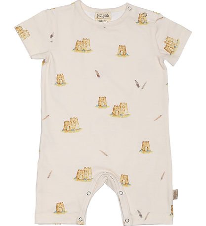 Petit Piao Summer Romper - Printed - Castle Petit Piao Summer Romper - Printed - Castle