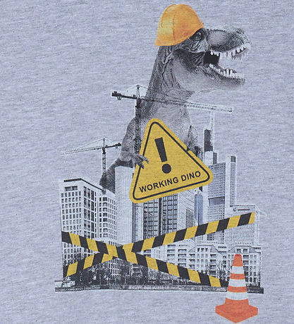 Minymo Blouse - Tap Shoe w. Dinosaur