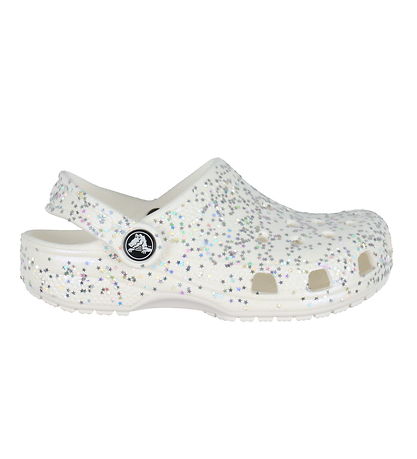 Crocs Sandals - Classic Starry Glitter Clog K - White Crocs Sandals - Classic Starry Glitter Clog K - White