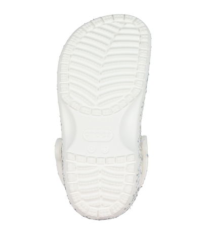 Crocs Sandals - Classic Starry Glitter Clog K - White Crocs Sandals - Classic Starry Glitter Clog K - White